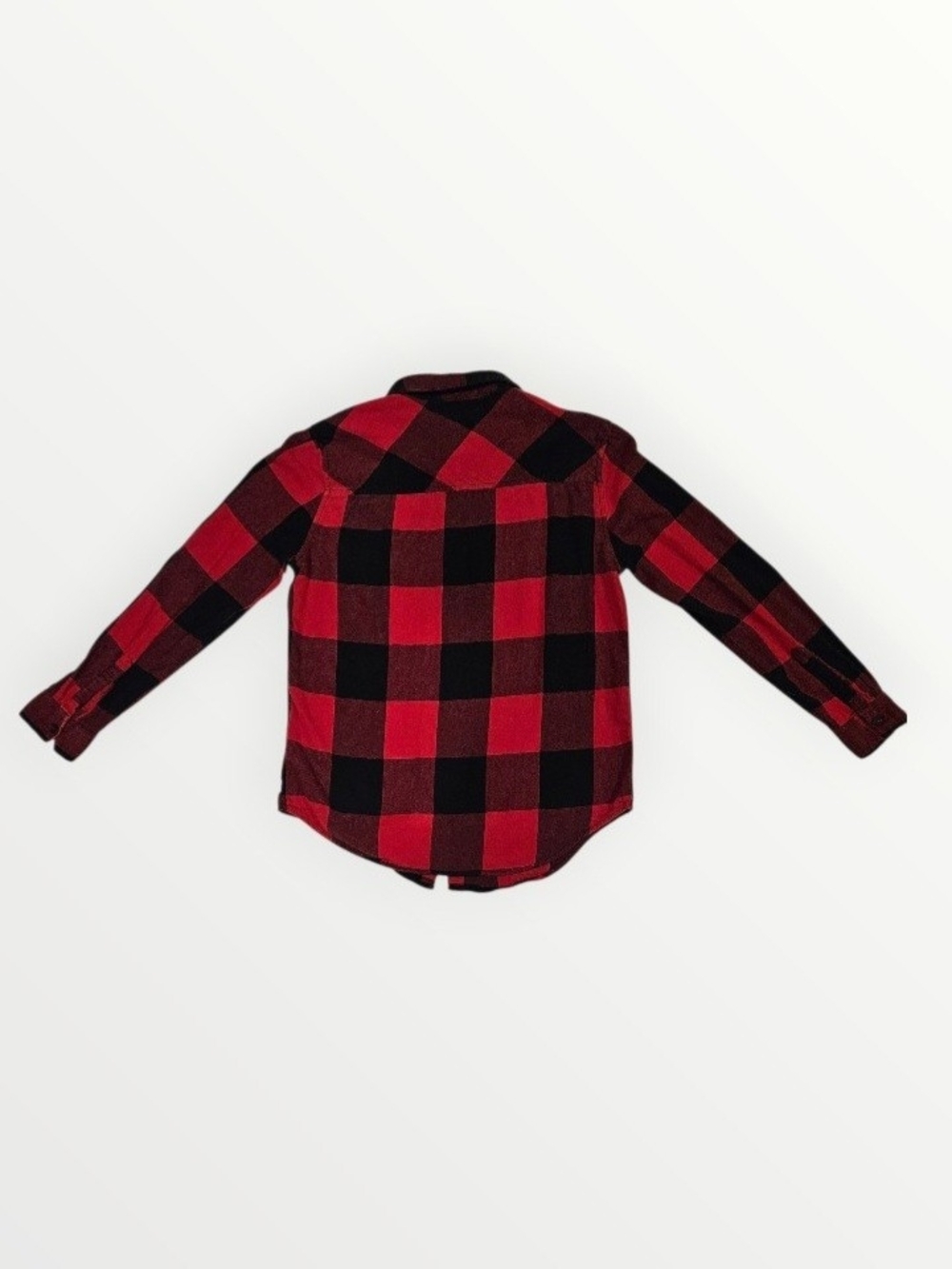 3/$15 Garage Womens Red & Black Plaid Button-Up Shirt - Picture 4 of 15